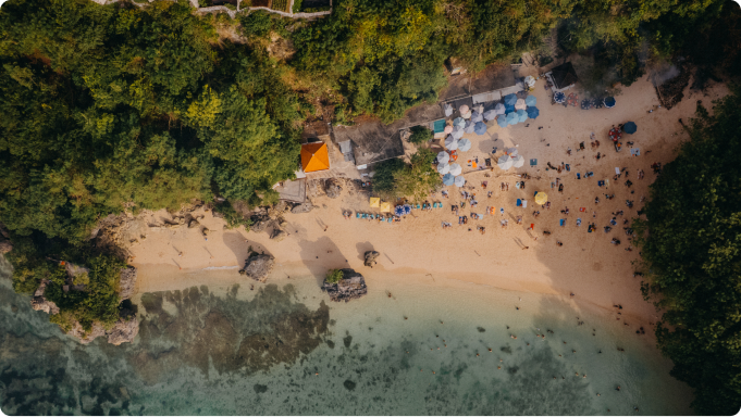 Padang Padang Beach in Uluwatu